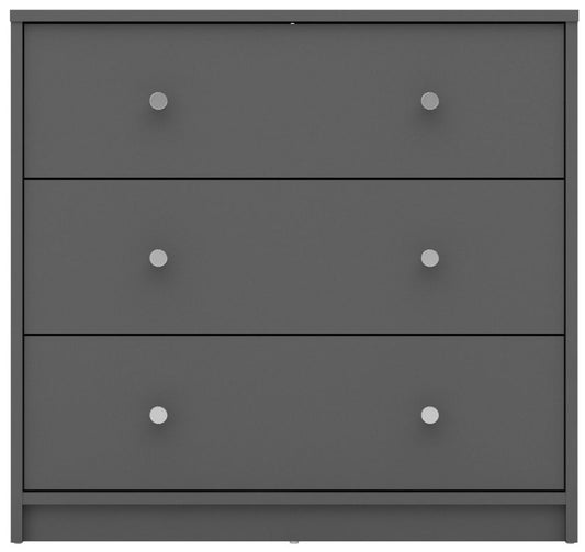 May Grey Chest of 3 Drawer