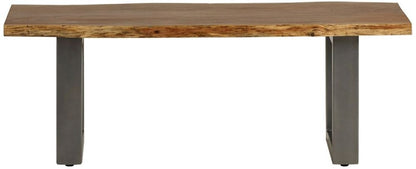 Baltic Live Edge Matt Lacquer Medium Dining Bench