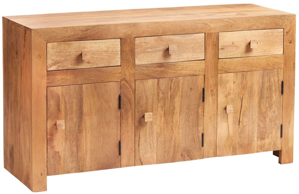 Toko Light Mango Matt 3 Door 3 Drawer Medium Sideboard