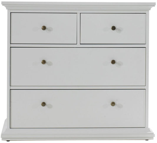 Paris 4 Drawer Chest in White