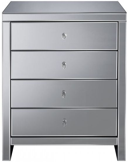 Seville Mirrored 4 Drawer Chest