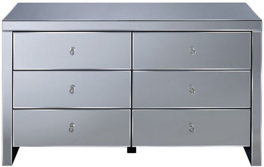 Seville Mirrored 6 Drawer Wide Chest