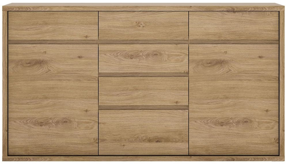 Shetland Oak 2 Door 6 Drawer Chest