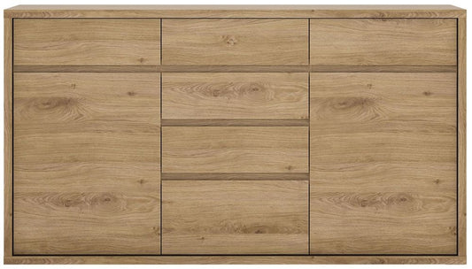 Shetland Oak 2 Door 6 Drawer Chest