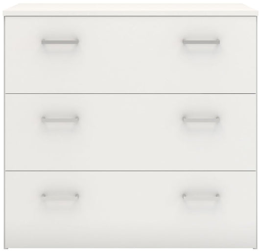 Space Chest of 3 Drawer in White