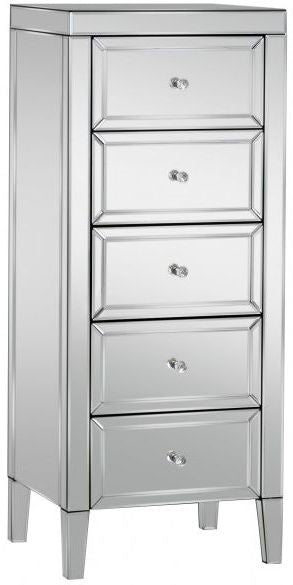 Valencia Mirrored 5 Drawer Chest