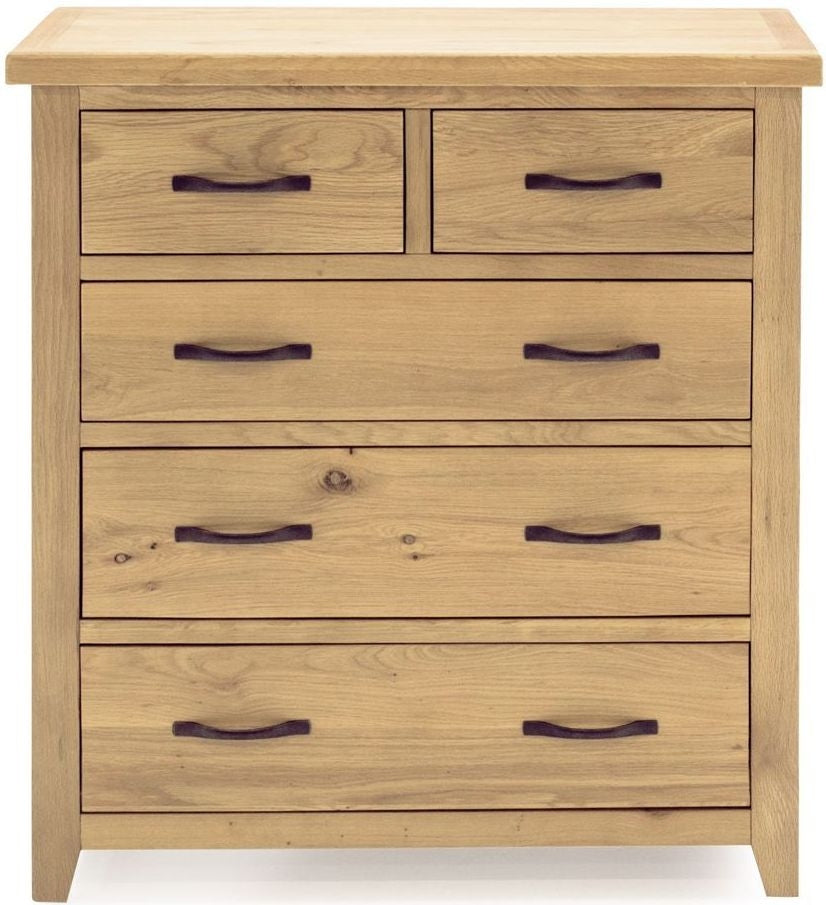 Vida Living Ramore Oak 5 Drawer Tall Chest