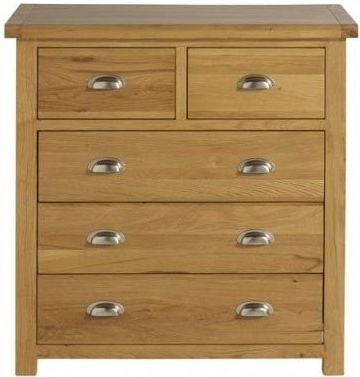 Woburn Rustic Oak 3+2 Drawer Chest