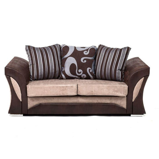 Faro 2 Seater Sofa - Brown Fabric