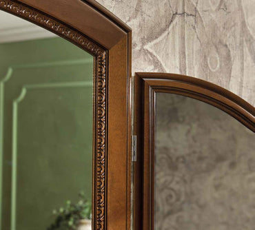 Camel Torriani Night Walnut Italian Vanity Mirror