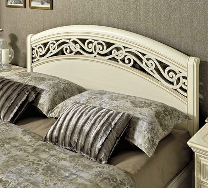 Camel Torriani Night Ivory Botticelli Italian Bed with Storage