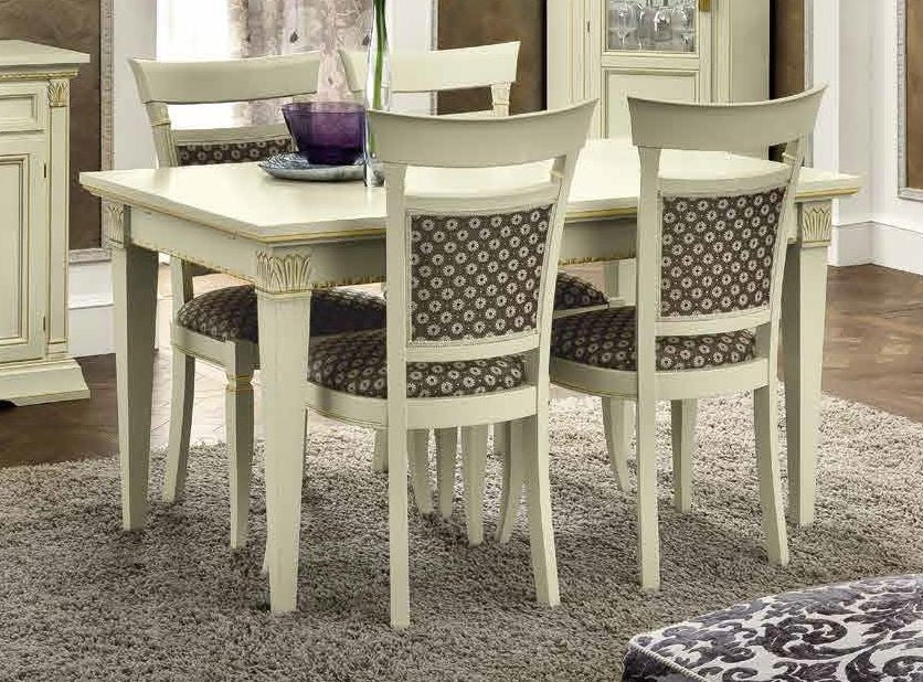 Camel Treviso Day White Ash Italian 4 Seater Extending Dining Table