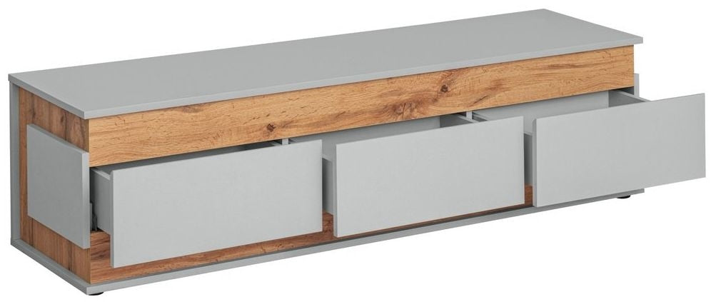 Berlin Grey and Oak TV Unit