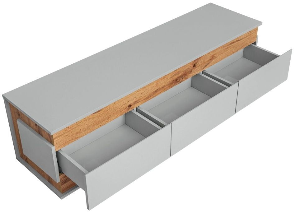 Berlin Grey and Oak TV Unit