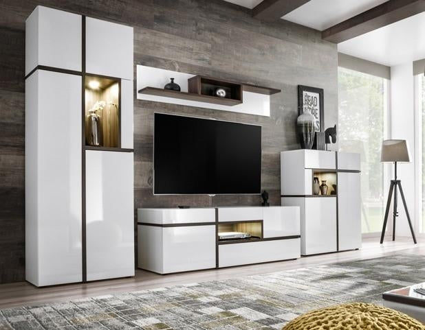 Cross White TV Unit