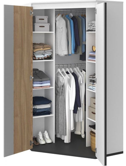 Imola White Corner Wardrobe