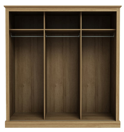 Devon Oak 3 Door Sliding Wardrobe