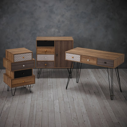 Casablanca Printed 4 Drawer Chest with Hairpin Legs