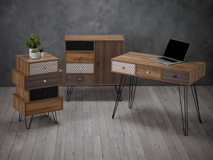 Casablanca Printed 4 Drawer Chest with Hairpin Legs