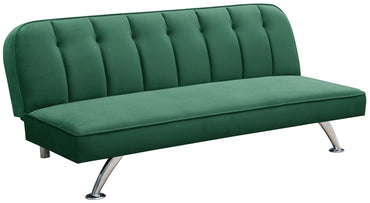 Brighton Green Velvet Fabric 3 Seater Sofabed