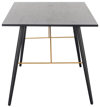 Vida Living Barcelona 120cm Black Dining Table - 4 Seater