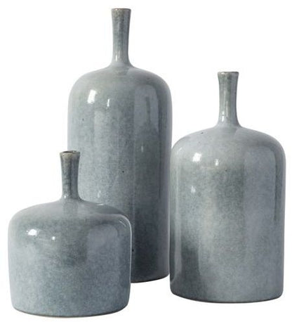 Vormark Blue Ceramic Ornament (Set of 3)