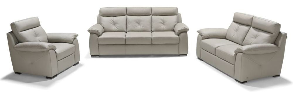 Bari Moon Leather 2 Seater Sofa