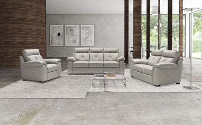 Bari Moon Leather 2 Seater Sofa