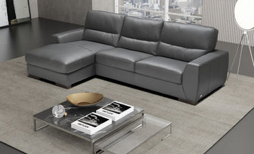 Nuova Left Hand Facing Corner Chaise Leather Sofa