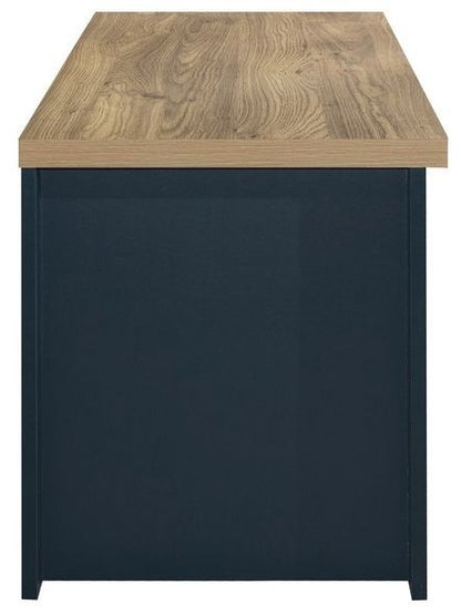 Highgate Blue and Oak Effect TV Unit - 1 Door