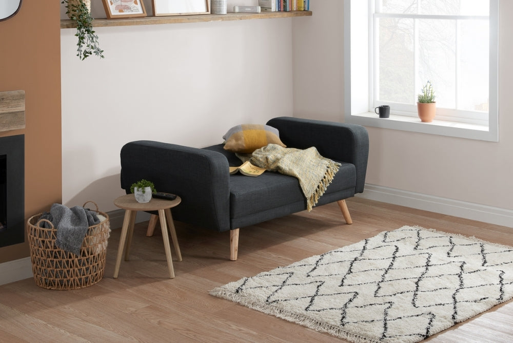 Farrow Grey Fabric 2 Seater Sofabed