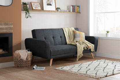 Farrow Grey Fabric 3 Seater Sofabed