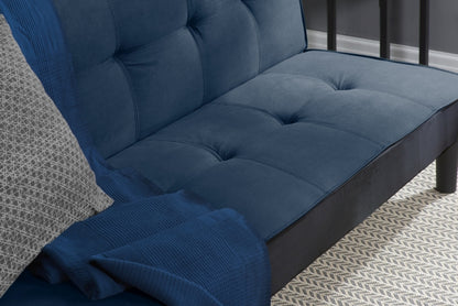 Aurora Midnight Blue Fabric 3 Seater Sofabed