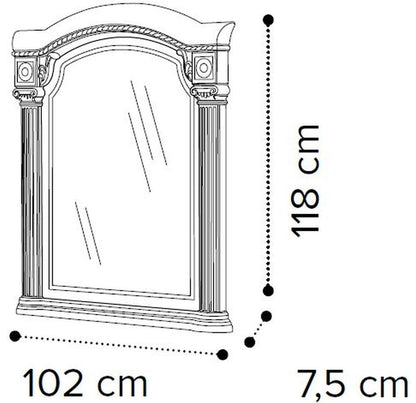 Camel Nabucco Night Silver Birch Italian Dressing Mirror