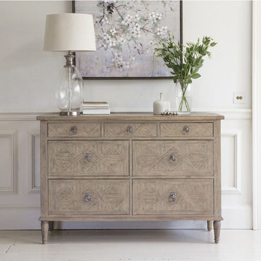 Mustique Mindi Wood 7 Drawer Chest