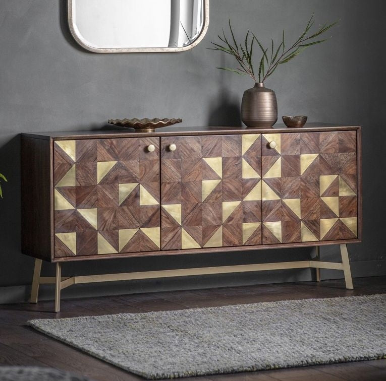 Tate Acacia Wood Medium Sideboard - 3 Doors