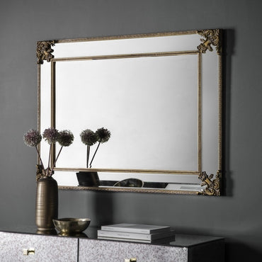 Wilson Rustic Gold Rectangular Mirror