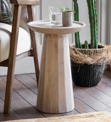 Danaway White Wash Side Table