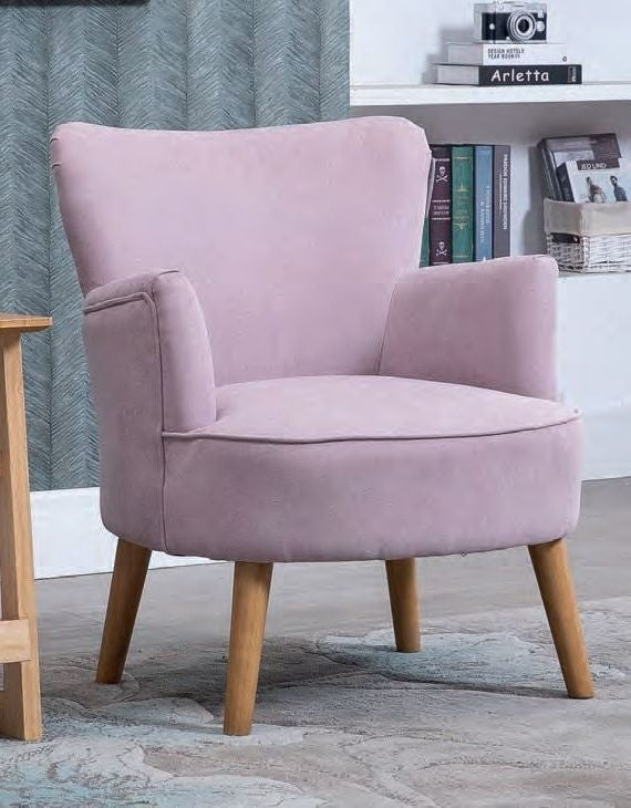 Keira Violet Fabric Armchair