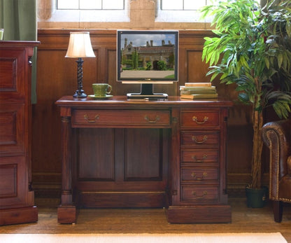 La Roque Mahogany 6 Drawer Computer Desk