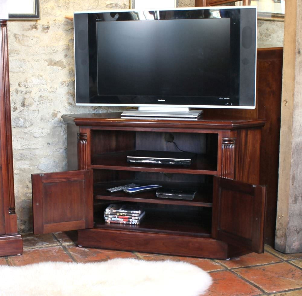 La Roque Mahogany Corner TV Unit