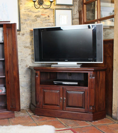 La Roque Mahogany Corner TV Unit