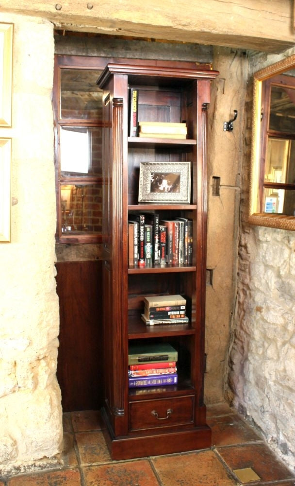 La Roque Mahogany Narrow Bookcase