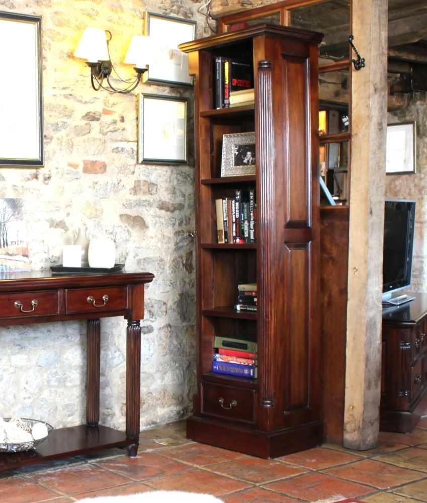 La Roque Mahogany Narrow Bookcase