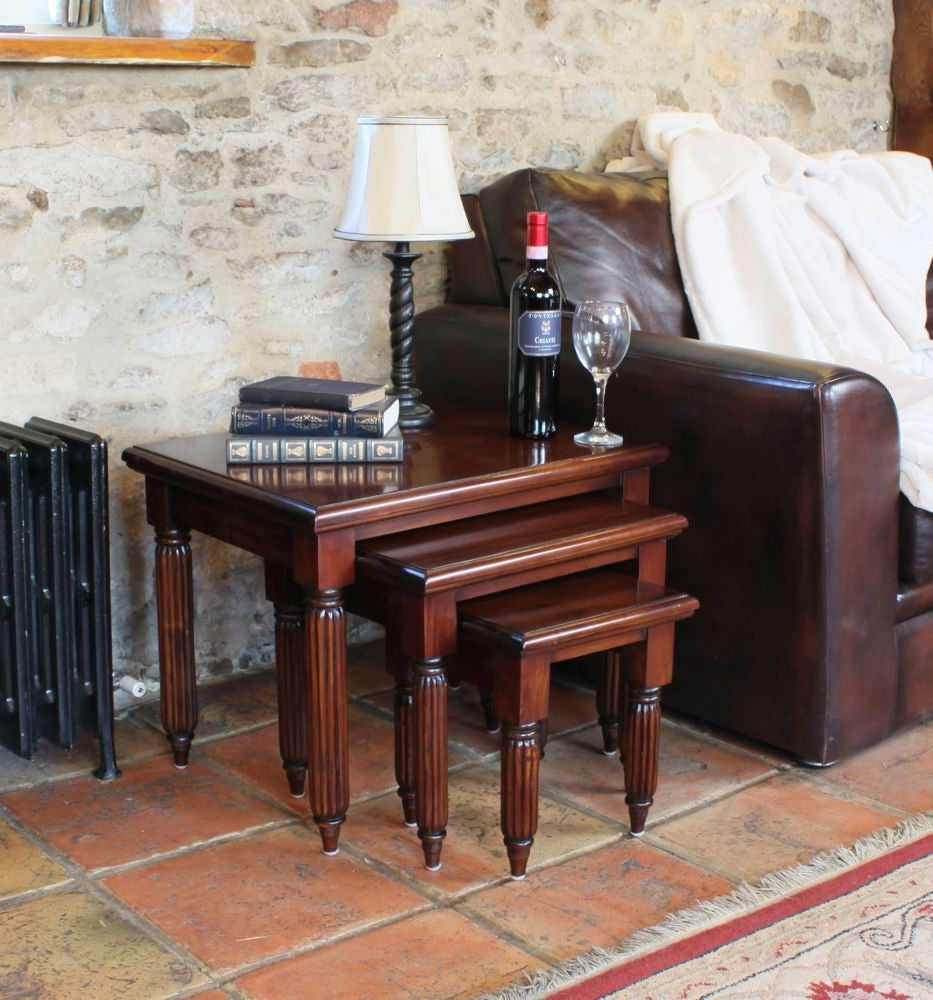 La Roque Mahogany Nest of Tables