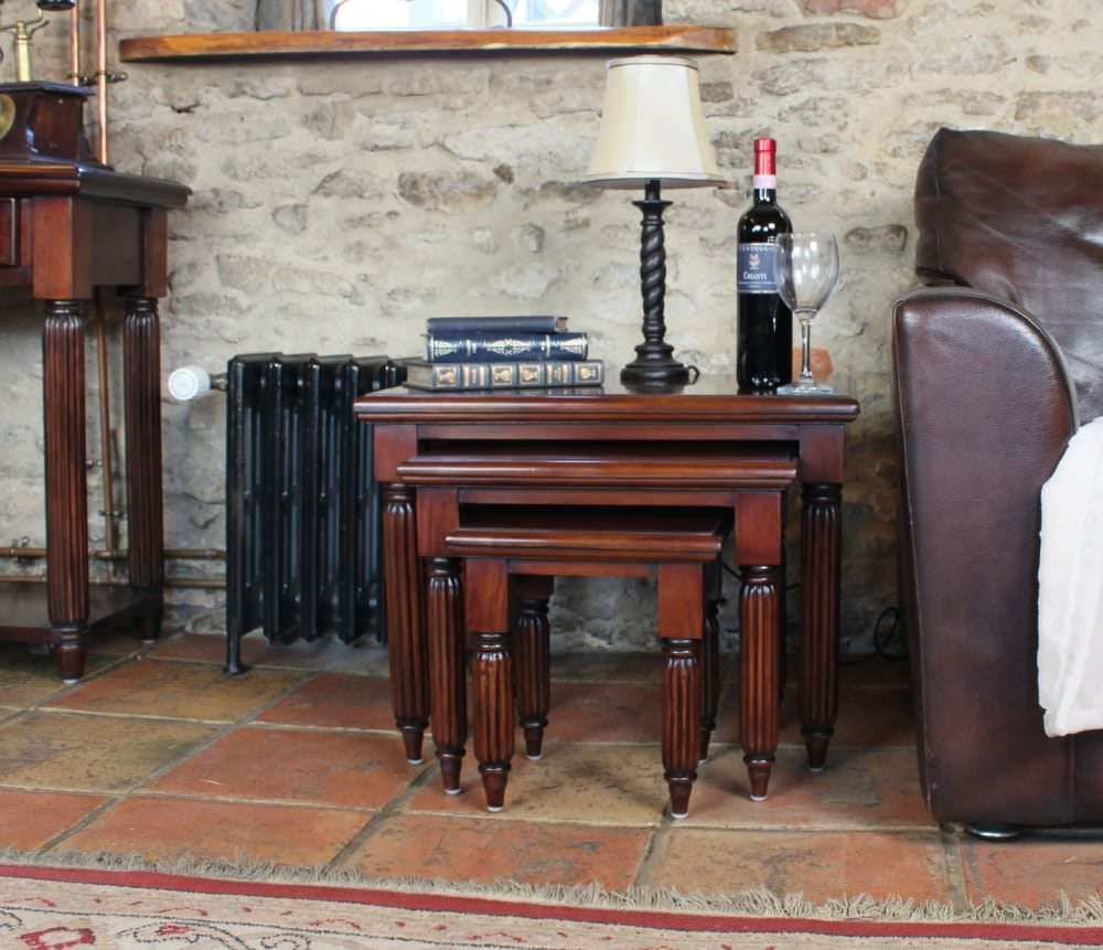 La Roque Mahogany Nest of Tables