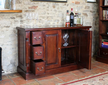 La Roque Mahogany 2 Door 6 Drawer Sideboard