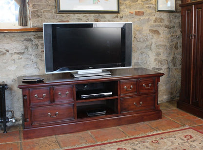 La Roque Mahogany Wide TV Unit