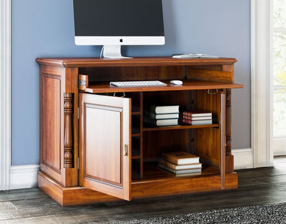 La Reine Mahogany Hidden Home Office Desk