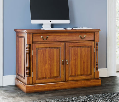 La Reine Mahogany Hidden Home Office Desk